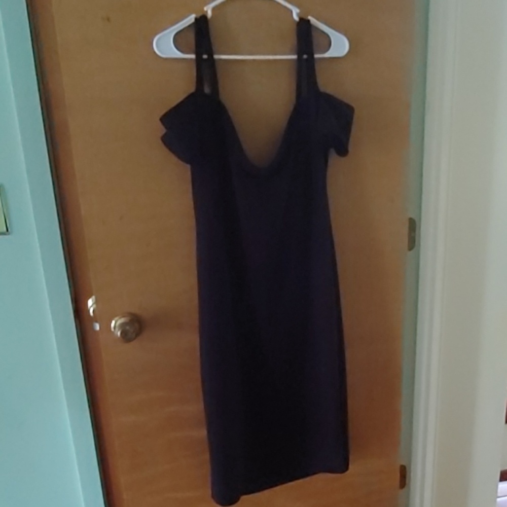 Form Fitting Black Dress